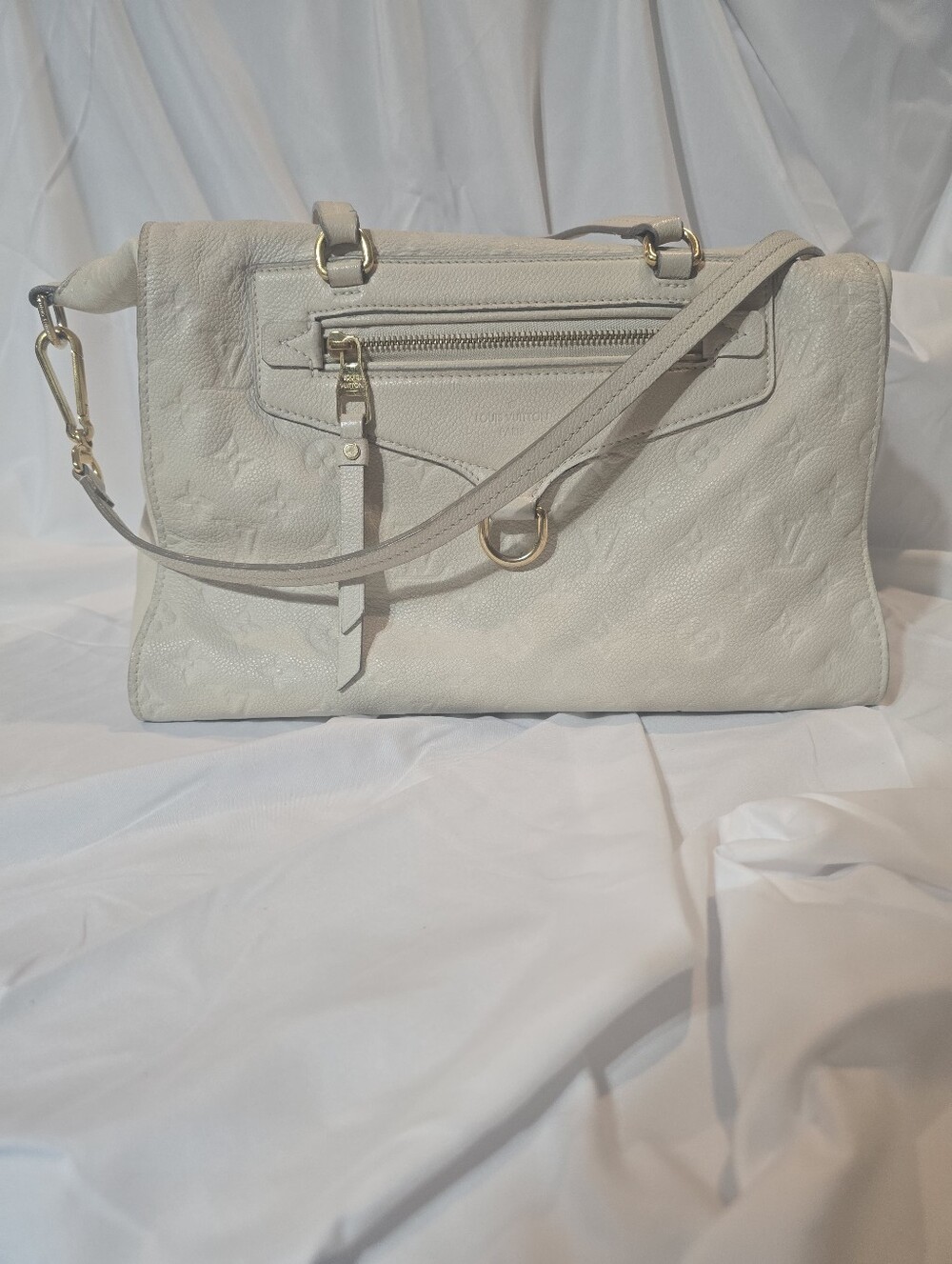 Authentic Louis Vuitton Lumineuse PM Monogram Empreinte Leather Shoulder Bag